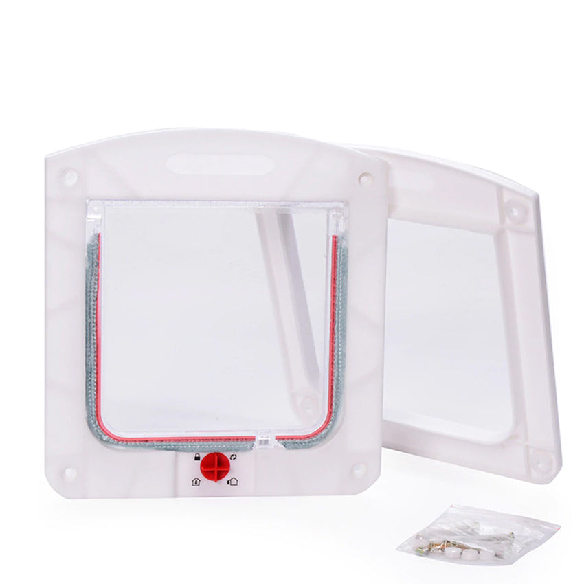 Lockable Pet Door 225 mm x 200 mm for Small Pet up to 7kg (15lbs)