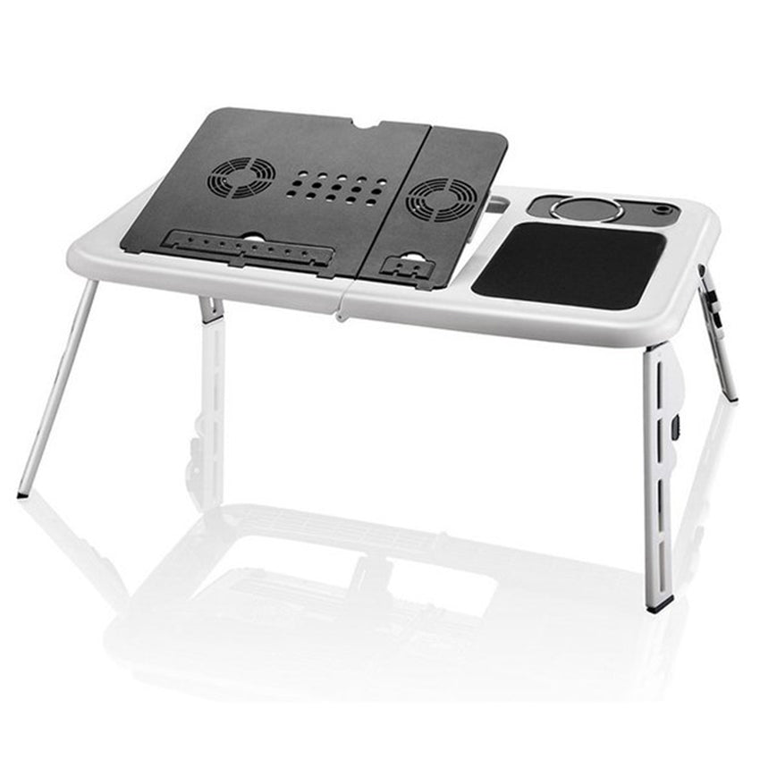 Multifunctional Folding Laptop Desk with Fan LaptopDesk