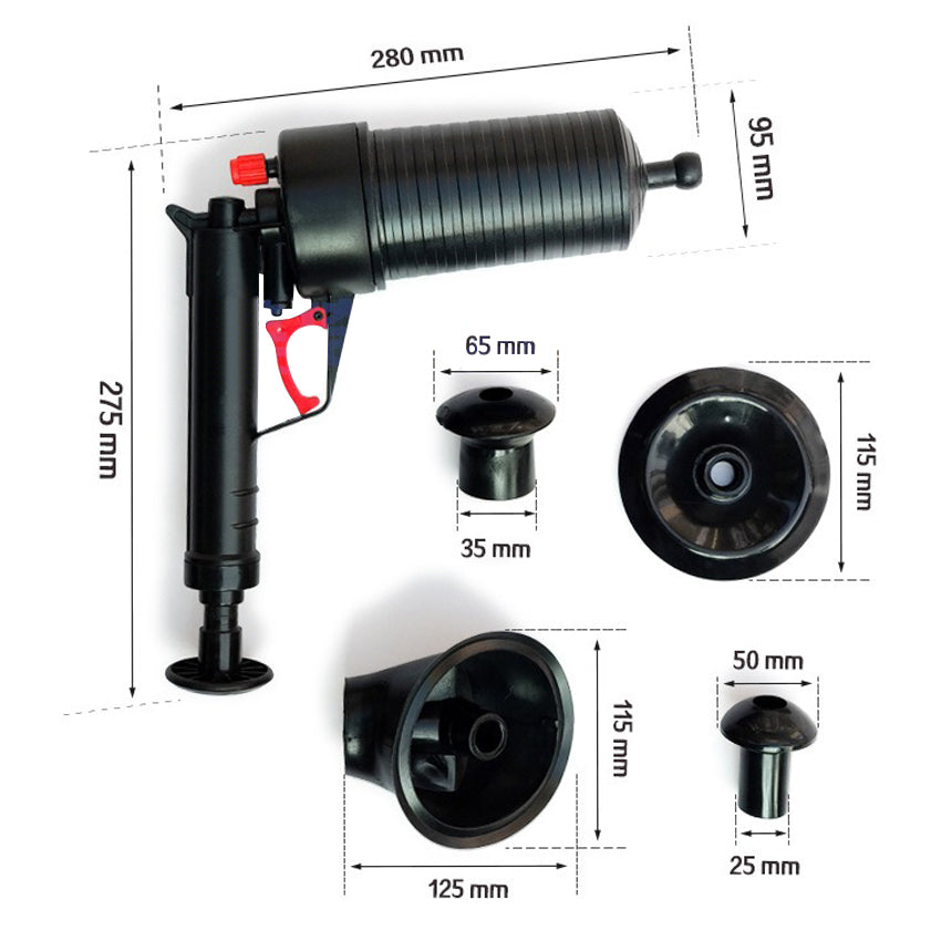 One-shot High-pressure Toilet Blockage Dredge ToiletDredge