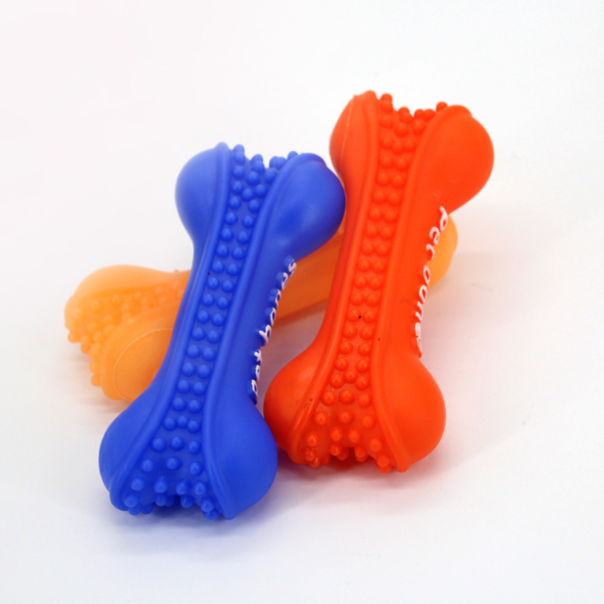 Rubber Teether Bone Pet Dog Toy Bone DDT1368
