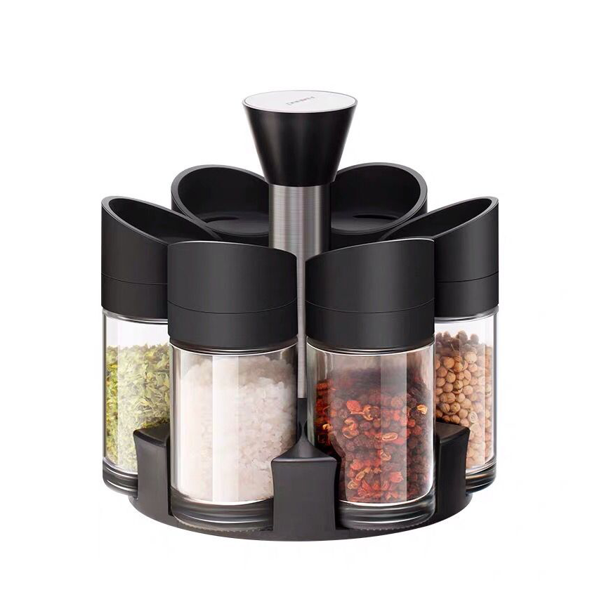 Rotary Seasoning Pot Seasoning Glass Bottle ML-733