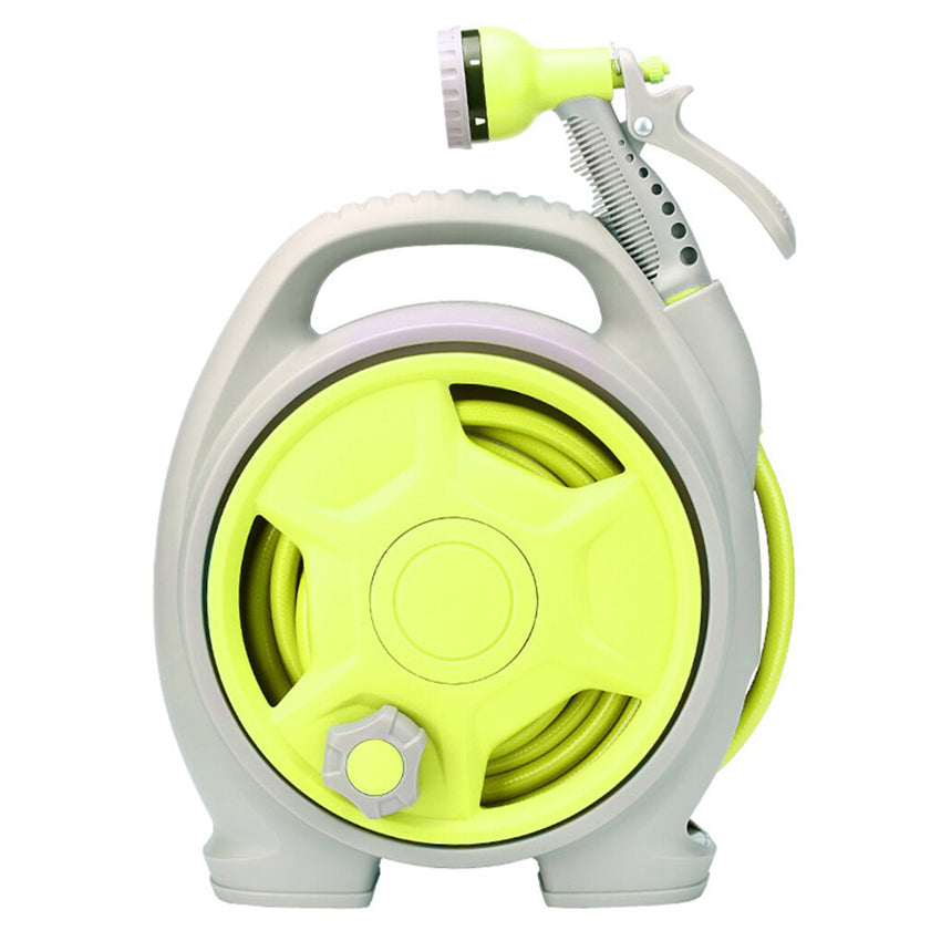 Garden Car Wash Retractable Water Gun Watering Hose Rack HoseRetract