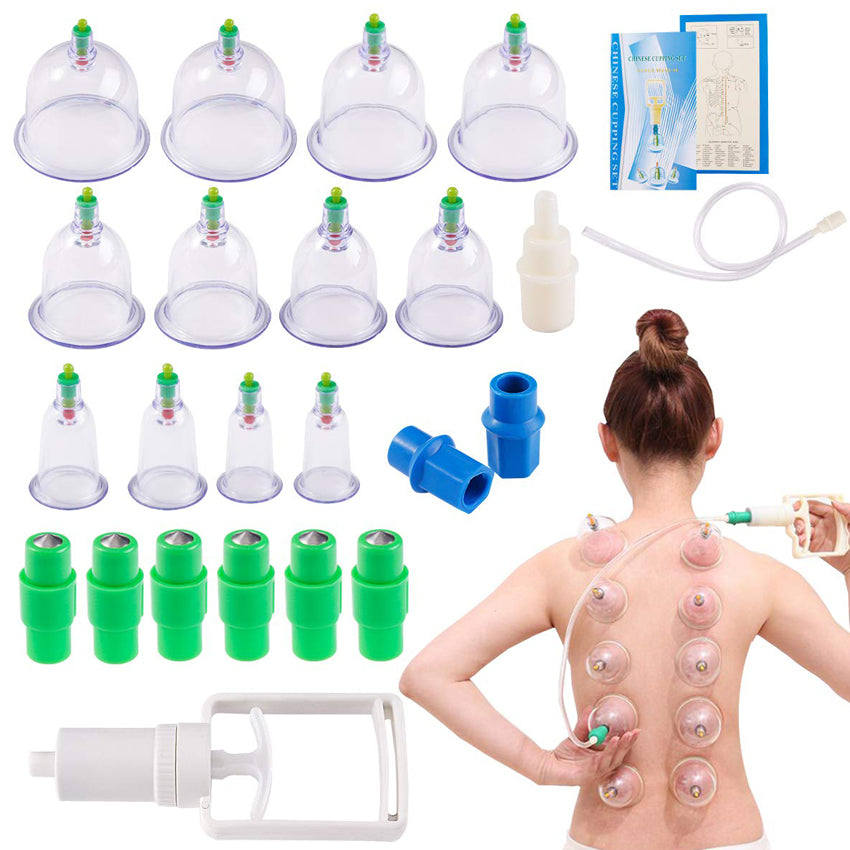12pcs Traditional Ventosa Pull Out Vacuum Apparatus