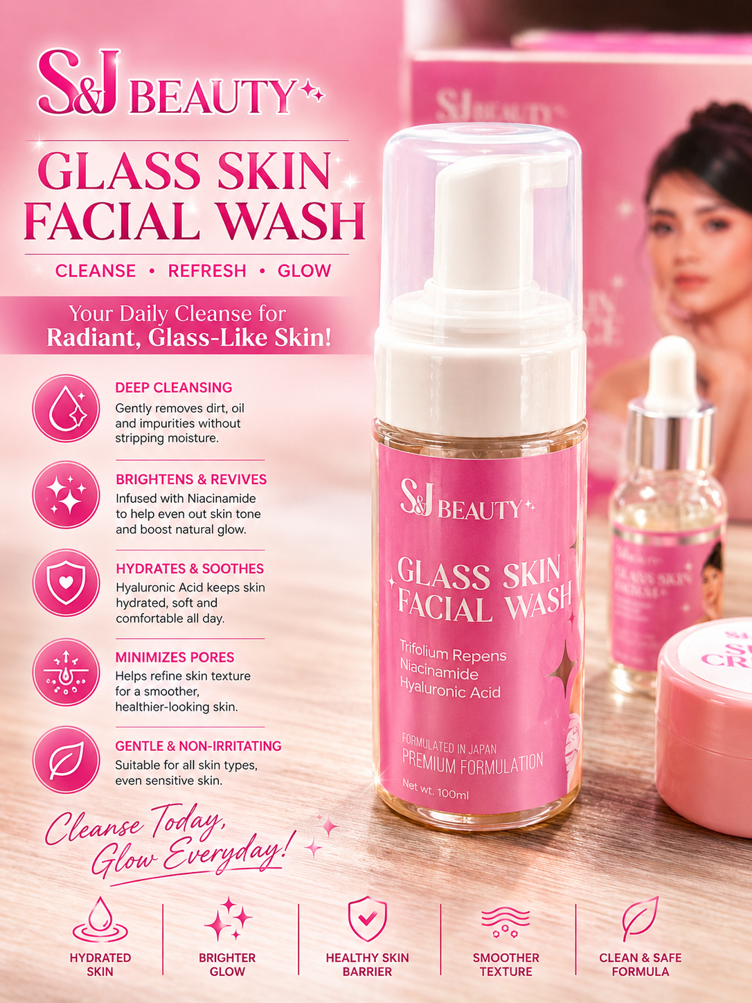LakuLah S&J Beauty Glass Skin Facial Wash